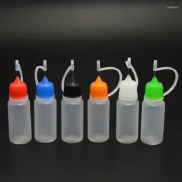 Storage Bottles 1/3/5pcs 10ml Plastic Squeezable Needle Eye Liquid Dropper Sample Drop Can Be Glue Applicator Refillable Bottle