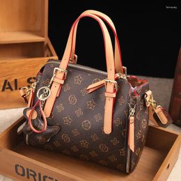 Shoulder Bags Printed Leather Handbag Women 2024 Spring Fashion Wild Large-capacity One-shoulder Messenger Purse And Handbags