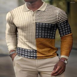 Polo Shirt Men Fashion Clothing Long Sleeve Golf Fit Slim Man Polos Button Collar Tops Polos Para Hombre2511529