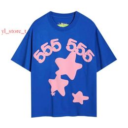 Sp5ders Designer T 2024 Summer For Men And Women Graphic Tee Clothing 555 Tshirt Pink Black White Young Thug 55555 Spiders Shirt b0d0