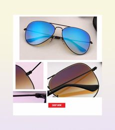 new Brand Design gradient flash mirror aviation Sunglasses Men Fashion Male uv400 Sun Glasses Travel Fishing Gafas De Sol 09918482