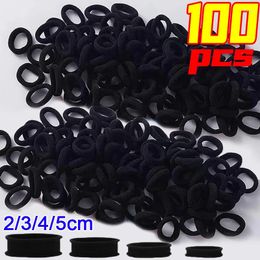 Hair Accessories 100pcs Black Basic Hairbands Ponytail Holders Girls Kid Simple High Elastic Headband Rubber Ropes Ties Women Scrunchies