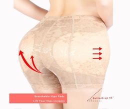 Women's Shapers Hip Enhancer Panties Fake Buttock BuLifter Up Underwear For Women dresser 2 Removable Pads Shorts Trainer Shaper3956949