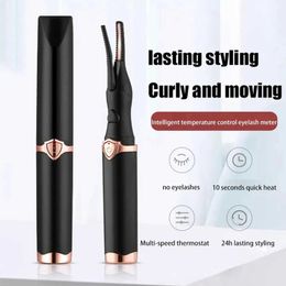 Eyelash Curler Portable electric heated eyelash curler USB rechargeable eyelash curler for quick curling and long-lasting makeup 1 piece Q240517