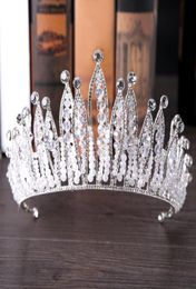 new bridal tiara exquisite baroque rhinestone crown vintage bridal crown europeanstyle bridal hair accessories hair band5925683