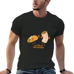 Men's Tank Tops Taco Vs Burrito The Ultimate SnackDown T-Shirt Boys Animal Print Shirt Plus Size Sports Fan T-shirts Plain T Shirts Men