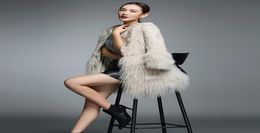 rf0093 Winter Fashion Women Real Fur Coat Natural Lamb Fur with Mongolia Sheep Jacket Real Sheep Jacket9422558