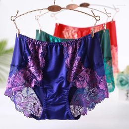 Women's Panties High Waist Sexy Lace Modal Plus Size Cotton Pans Big Underwear Female Briefs Of Large