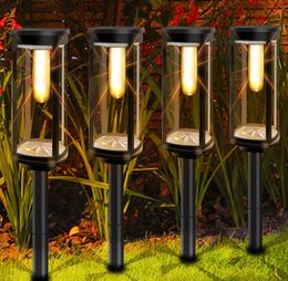 Outdoor Bright Waterproof Solar Garden Decorative Landscape E27 Bulb Light for Walkway Lawn and Courtyard 240518