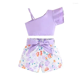 Clothing Sets 2PC Summer Baby For Girl Blothes Children's Top And Bottom Cothes Outfit Set Babies Kids Korea Fashion