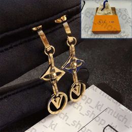 New Clover Chain Earrings Designer Jewellery Women Boutique Charm Earrings Designer Brand Correct Logo Luxury Birthday Gift Louiseviution Earrings With Box 328