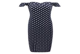 Holiday Off Shoulder Crochet Patchwork Sundress Butterfly Sleeve Polka Dot Elegant Women Midi Dress Femme Sexy Sheath Robe GV29913437721