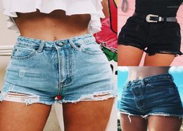 Women039s Jeans Fashion Female Ripped Frayed Hole High Waist Denim Shorts Summer Women Lady Casual Loose Streetwear Pants With 8806423