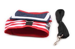 armipet Stripe Lapel Dog Harness Cloth Chest Strap Vest Dogs Harnesses 6044015 Pet Leashes Supplies S M L4448641