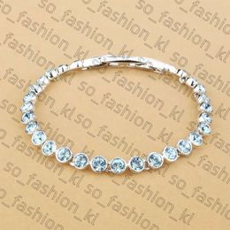 Designer Jewelry Swan Bracelet Jewelry Woman Original Quality Luxury Bangle Simple Tennis Bracelet Personalized Swarovski Jewelry Row Diamond Bracelet 766