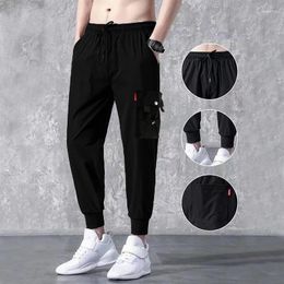 Men's Pants Fashion Brand Instagram Pure Cotton Knitted Loose Ankle Binding Youth Casual Sports Oversized Cargo Men