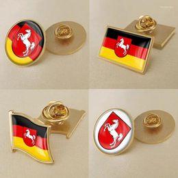 Brooches Coat Of Arms Lower Saxony Germany Flag Brooch Badges Lapel Pins
