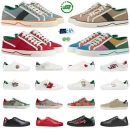 Men Women Casual Shoes Designer Sneaker Luxury Low Flat Ace Tiger Embroidered Black White Green Red Stripes Platform Walking Shoe Trainer Sports Sneakers 35-44