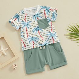 Clothing Sets Baby Boy Clothes Infant Short Sleeve Shirt And Shorts Set 2pc Outfit Summer Toddler For Boys