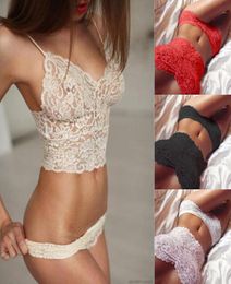 Women Lady Sexy Lingerie Sets Corset Sleep Lace Push Up Hollow Out Panty Vest Top Bra Pants Set4720500