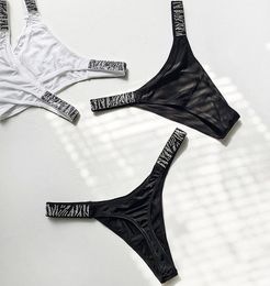 Women's Panties Sexy Bikini Luxury Thong Rhines Underwea Brand Design Comfort Satin Intimates Underwear Pink7936575