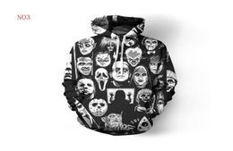 mens Designer Hoodies For Men Sweatshirt Lovers 3D Skulls Hoodies Coats Hooded Ogreish Pullovers Tees Clothing S5XL 6565065