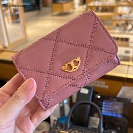 Luxury Brand Handbag Designer Discount Purse New Womens Bag Flip Card Bag Womens Fold Short Wallet Card Bag Leather Zero Wallet Dbd7