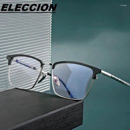 Sunglasses Frames ELECCION Ultralight Pure Titanium Full Rim Eyebrow Eyewear Optical Glasses Men Myopic Eyeglasses Frame Women