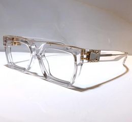 MILLIONAIRE Explain Eye Glasses Retro Vintage Men Designer Optical Glasses Shiny Gold Summer Style Laser Logo Gold Plated Top 96004104203