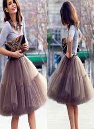Cute Short Skirts Young Ladies Knee Length Women Skirts Adult Tutu Tulle Clothing A Line Skirt Party Cocktail Dresses Summer Wear 2416954