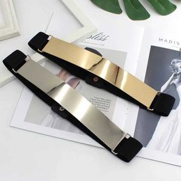 Other Fashion Accessories Newly designed womens belt gold and silver brand belt classic elastic collar womens belt womens apron accessories dress belt J240518