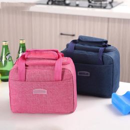 Storage Bags 1 Pc Portable Large Lunch Bag Waterproof Food Picnic Box Insulated Women Cooler Fresh Bento Pouch