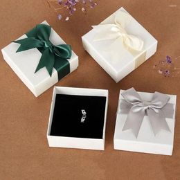 Jewellery Pouches 7 3.5 Cm Gift Box Fashion Multiple-Use Bow Knot Keychain Brooch Storage Package White Packing
