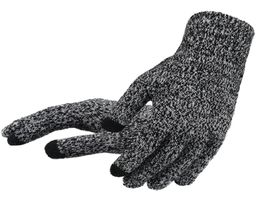 Men039s Knitted Gloves Winter Autumn Male Touch Screen Gloves High Quality Plus Thin Velvet Solid Warm Mittens Business S10251956399