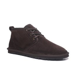 2020 TopShoe Men Boots Neumel Suede Boots Men039s Classic Boots Newm Series Straps Casual Warm Mini Boot Chestnut Size6648882