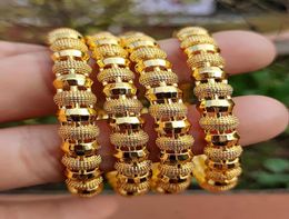 Bangle 4Pcs/Set Dubai Bangles For Women Middle East Gold Ethiopian S Arabia Mesh Bracelets Wedding Jewelry African Gifts4393825