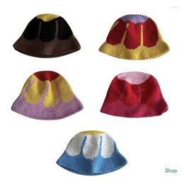Berets Dropship Bucket Hat Handmade Colourful Vintage Cloches For Women Party