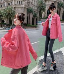 Spring fashion Paris Korean version of women039s denim jacket male couple design hiphop street style7531106