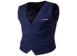 Slimming Dress Vest For Men Male Causal Waistcoat 2018 Spring Sleeveless Blazer Plus Size Formale Gilet Suit Vest 4XL 5XL 6XL Q42782475