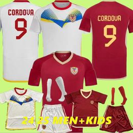 24 25 Venezuela RONDON football jersey Kids Kit 2024 National Team Football Shirt Men Home Red Away White Camisetas Copa America CORDOVA SOTELDO RINCON BELLO SOSA