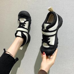 Casual Shoes Classic Lace Up Women Sneakers 2024 Fashion Round Toe Women's Outdoor Low Heel Zapatos De Mujer