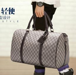 Duffel Bags Minimalist Travel Bag For Men's pu leather Business Short Distance Luggage Women's Handbags Suit Mens Foldable