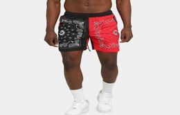 Plus Size Paisley Jacquard Shorts Men Hip Hop Summer Streetwear Embroidery Shorts Bandanna Fashionable Loose Casual Knee Length2144821