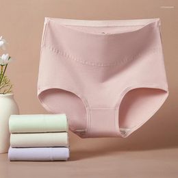 Women's Panties 4Pcs High Waist Body Shaper Underwear Women Cotton Breathable Panty Soft Ladies Briefs Solid Slimming Female Lingerie
