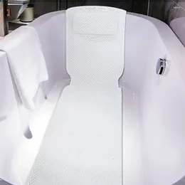 Pillow PVC Foam Breathable 3D Mesh Layers Bath With Full Body Tub Non-Slip Spa Bathtub Mat Mattress Pad
