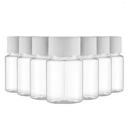 Storage Bottles Sample Empty Refillable Travel Size Plastic Small Vials Screw Lid Containers For Powder