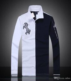 Mens New Brand design Long Sleeve Men039s Polos shirts 055 Fashion Italy PS casual style PSY Business cotton Yacht Club8483873