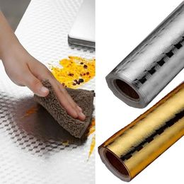 Kitchen Faucets Oil-Proof Backsplash Wallpaper Waterproof DIY Self Adhesive For Countertop HD Aluminium Foil Contact Paper
