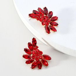 Stud Earrings Luxury Prom Unusual Statement Jewellery Boho Vintage Fashion Colourful Crystal Geometric Big For Women