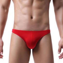 Underpants Men Sexy Briefs Comfortable And Breathable Panties Low Waist U Convex Stretch Sports Underwear High Quality Underpant